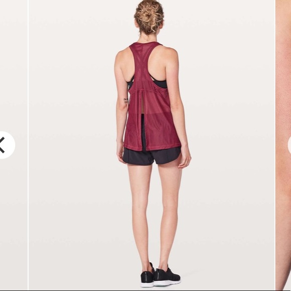 LULULEMON Miles Ahead Tank (Ruby Wine) - Picture 2 of 6